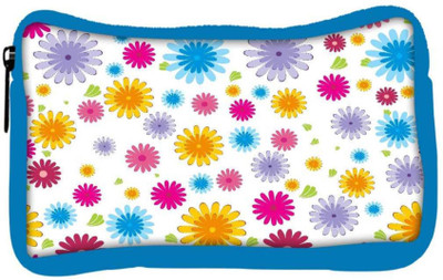 

Snoogg Eco Friendly Canvas Colorful Pattern Amazed Designer Student Pen Pencil Case Coin Purse Pouch Cosmetic Makeup Bag (BLUE) Pouch(Multicolor)