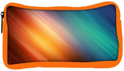 

Snoogg Eco Friendly Canvas Colourful Layers Designer Student Pen Pencil Case Coin Purse Pouch Cosmetic Makeup Bag (ORANGE) Pouch(Multicolor)