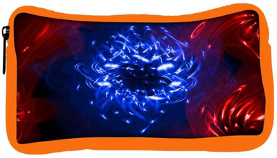 

Snoogg Eco Friendly Canvas Curves Abstract Designer Student Pen Pencil Case Coin Purse Pouch Cosmetic Makeup Bag (ORANGE) Pouch(Multicolor)