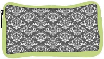 

Snoogg Eco Friendly Canvas Abstract White Grey Pattern Designer Student Pen Pencil Case Coin Purse Pouch Cosmetic Makeup Bag (GREEN) Pouch(Multicolor)