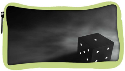 

Snoogg Eco Friendly Canvas Abstract Dice Designer Student Pen Pencil Case Coin Purse Pouch Cosmetic Makeup Bag (GREEN) Pouch(Multicolor)