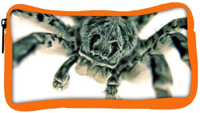 

Snoogg Eco Friendly Canvas Black Spider Designer Student Pen Pencil Case Coin Purse Pouch Cosmetic Makeup Bag (ORANGE) Pouch(Multicolor)