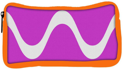 

Snoogg Eco Friendly Canvas Wave Forms Pink Designer Student Pen Pencil Case Coin Purse Pouch Cosmetic Makeup Bag (ORANGE) Pouch(Multicolor)