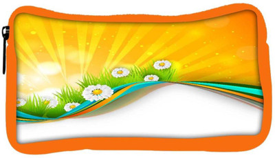 

Snoogg Eco Friendly Canvas Abstract Summer Background Student Pen Pencil Case Coin Purse Pouch Cosmetic Makeup Bag (ORANGE) Pouch(Multicolor)