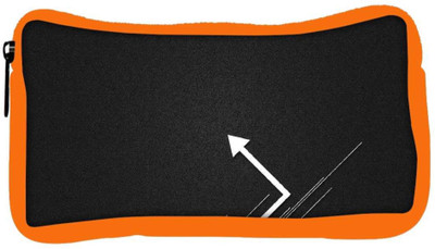 

Snoogg Eco Friendly Canvas Go Left Designer Student Pen Pencil Case Coin Purse Pouch Cosmetic Makeup Bag (ORANGE) Pouch(Multicolor)