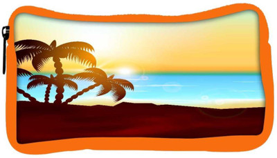 

Snoogg Eco Friendly Canvas Abstract Summer Background Student Pen Pencil Case Coin Purse Pouch Cosmetic Makeup Bag (ORANGE) Pouch(Multicolor)