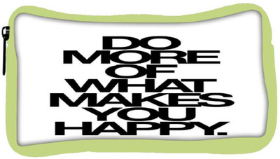 

Snoogg Eco Friendly Canvas Do More Of What Makes You Happy Student Pen Pencil Case Coin Purse Pouch Cosmetic Makeup Bag (GREEN) Pouch(Multicolor)