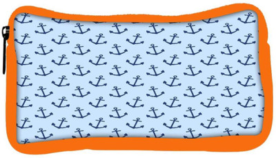 

Snoogg Eco Friendly Canvas Blue Anchor Designer Student Pen Pencil Case Coin Purse Pouch Cosmetic Makeup Bag (ORANGE) Pouch(Multicolor)