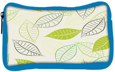 

Snoogg Eco Friendly Canvas Lite Leaves Designer Student Pen Pencil Case Coin Purse Pouch Cosmetic Makeup Bag (BLUE) Pouch(Multicolor)
