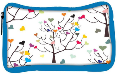 

Snoogg Eco Friendly Canvas Colorful Hearts Designer Student Pen Pencil Case Coin Purse Pouch Cosmetic Makeup Bag (BLUE) Pouch(Multicolor)