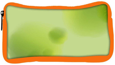 

Snoogg Eco Friendly Canvas Lite Green Pattern Designer Student Pen Pencil Case Coin Purse Pouch Cosmetic Makeup Bag (ORANGE) Pouch(Multicolor)
