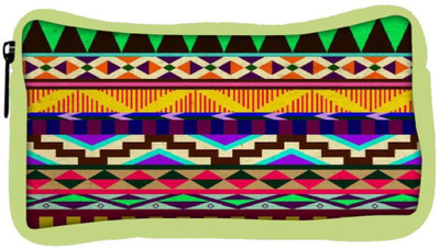 

Snoogg Eco Friendly Canvas Aztec Big Flow Student Pen Pencil Case Coin Purse Pouch Cosmetic Makeup Bag (GREEN) Pouch(Multicolor)