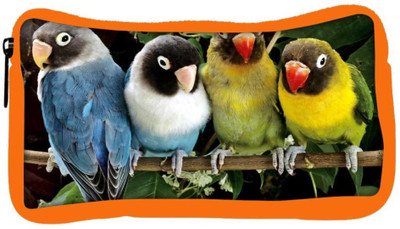 

Snoogg Eco Friendly Canvas Cute Birds Designer Student Pen Pencil Case Coin Purse Pouch Cosmetic Makeup Bag (ORANGE) Pouch(Multicolor)