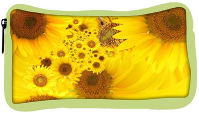 

Snoogg Eco Friendly Canvas Yellow Sunflowers Designer Student Pen Pencil Case Coin Purse Pouch Cosmetic Makeup Bag (GREEN) Pouch(Multicolor)