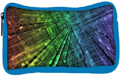 

Snoogg Eco Friendly Canvas City Technology Designer Student Pen Pencil Case Coin Purse Pouch Cosmetic Makeup Bag (BLUE) Pouch(Multicolor)