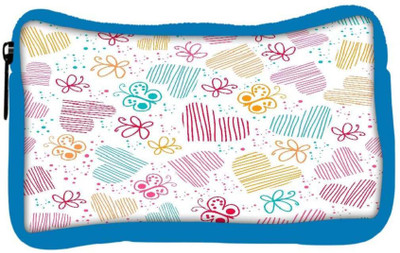 

Snoogg Eco Friendly Canvas Multicolor Hearts And Butterflies Designer Student Pen Pencil Case Coin Purse Pouch Cosmetic Makeup Bag (BLUE) Pouch(Multicolor)