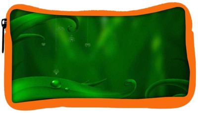 

Snoogg Eco Friendly Canvas Green Long Leaves Designer Student Pen Pencil Case Coin Purse Pouch Cosmetic Makeup Bag (ORANGE) Pouch(Multicolor)