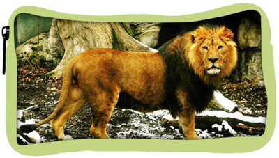 

Snoogg Eco Friendly Canvas Lion Designer Student Pen Pencil Case Coin Purse Pouch Cosmetic Makeup Bag (GREEN) Pouch(Multicolor)
