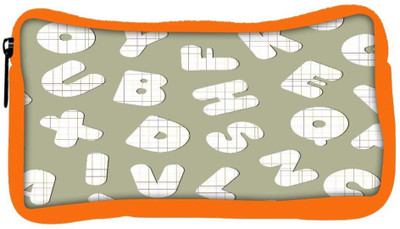 

Snoogg Eco Friendly Canvas Checks Alphabets Designer Student Pen Pencil Case Coin Purse Pouch Cosmetic Makeup Bag (ORANGE) Pouch(Multicolor)