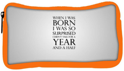 

Snoogg Eco Friendly Canvas Life Quotes Designer Student Pen Pencil Case Coin Purse Pouch Cosmetic Makeup Bag (ORANGE) Pouch(Multicolor)