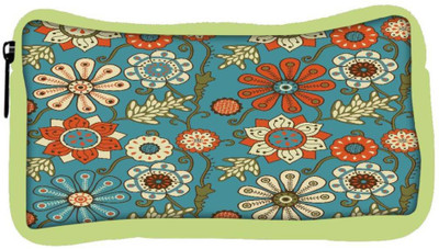 

Snoogg Eco Friendly Canvas Colorful Floral Seamless Pattern In Cartoon Style Seamless Pattern Student Pen Pencil Case Coin Purse Pouch Cosmetic Makeup Bag (GREEN) Pouch(Multicolor)