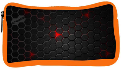 

Snoogg Eco Friendly Canvas Black Honey Comb Designer Student Pen Pencil Case Coin Purse Pouch Cosmetic Makeup Bag (ORANGE) Pouch(Multicolor)