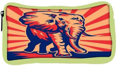 

Snoogg Eco Friendly Canvas African Bull Elephant Charging Student Pen Pencil Case Coin Purse Pouch Cosmetic Makeup Bag (GREEN) Pouch(Multicolor)