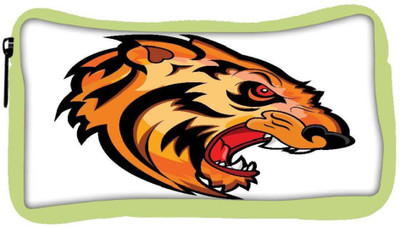 

Snoogg Eco Friendly Canvas Angry Tiger Face Mascot Vector Tattoo Student Pen Pencil Case Coin Purse Pouch Cosmetic Makeup Bag (GREEN) Pouch(Multicolor)