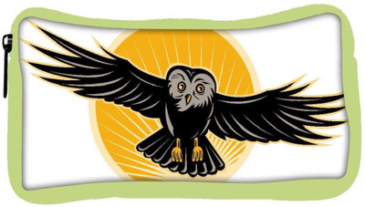 

Snoogg Eco Friendly Canvas Owl Flying Front Student Pen Pencil Case Coin Purse Pouch Cosmetic Makeup Bag (GREEN) Pouch(Multicolor)