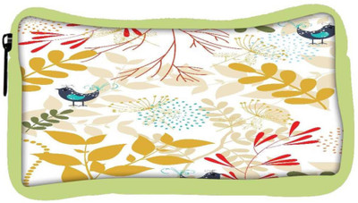 

Snoogg Eco Friendly Canvas Bird And Leaves Designer Student Pen Pencil Case Coin Purse Pouch Cosmetic Makeup Bag (GREEN) Pouch(Multicolor)