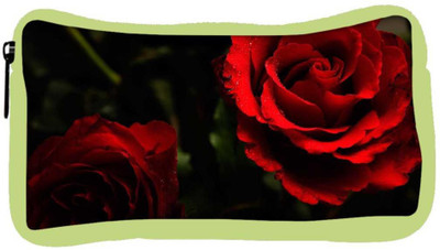 

Snoogg Eco Friendly Canvas Red Rose Designer Student Pen Pencil Case Coin Purse Pouch Cosmetic Makeup Bag (GREEN) Pouch(Multicolor)