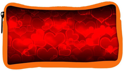 

Snoogg Eco Friendly Canvas Heart Designer Student Pen Pencil Case Coin Purse Pouch Cosmetic Makeup Bag (ORANGE) Pouch(Multicolor)
