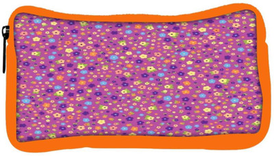 

Snoogg Eco Friendly Canvas Pink Floral Pattern Student Pen Pencil Case Coin Purse Pouch Cosmetic Makeup Bag (ORANGE) Pouch(Multicolor)