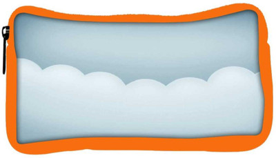 

Snoogg Eco Friendly Canvas White Clouds Designer Student Pen Pencil Case Coin Purse Pouch Cosmetic Makeup Bag (ORANGE) Pouch(Multicolor)