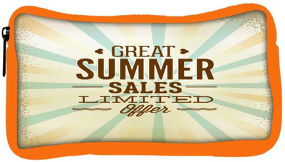 

Snoogg Eco Friendly Canvas Summer Vector Illustration Student Pen Pencil Case Coin Purse Pouch Cosmetic Makeup Bag (ORANGE) Pouch(Multicolor)