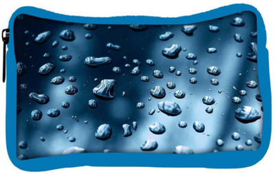 

Snoogg Eco Friendly Canvas Small Water Drops Designer Student Pen Pencil Case Coin Purse Pouch Cosmetic Makeup Bag (BLUE) Pouch(Multicolor)