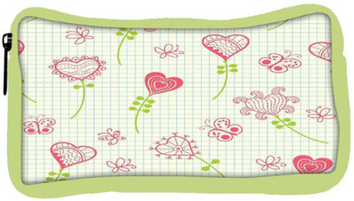 

Snoogg Eco Friendly Canvas Hearts And Butterflier Designer Student Pen Pencil Case Coin Purse Pouch Cosmetic Makeup Bag (GREEN) Pouch(Multicolor)