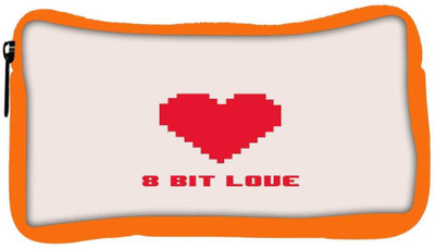 

Snoogg Eco Friendly Canvas 8 Bit Love Student Pen Pencil Case Coin Purse Pouch Cosmetic Makeup Bag (ORANGE) Pouch(Multicolor)