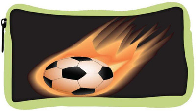 

Snoogg Eco Friendly Canvas Soccer Fire Student Pen Pencil Case Coin Purse Pouch Cosmetic Makeup Bag (GREEN) Pouch(Multicolor)
