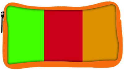 

Snoogg Eco Friendly Canvas Multicolor Pattern Designer Student Pen Pencil Case Coin Purse Pouch Cosmetic Makeup Bag (ORANGE) Pouch(Multicolor)
