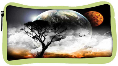 

Snoogg Eco Friendly Canvas Amazing Evening Curse Designer Student Pen Pencil Case Coin Purse Pouch Cosmetic Makeup Bag (GREEN) Pouch(Multicolor)