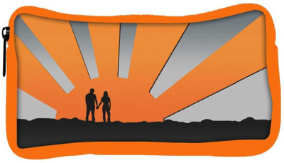 

Snoogg Eco Friendly Canvas Love Couple Designer Student Pen Pencil Case Coin Purse Pouch Cosmetic Makeup Bag (ORANGE) Pouch(Multicolor)