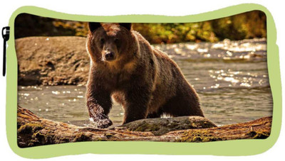 

Snoogg Eco Friendly Canvas Bear From The River Designer Student Pen Pencil Case Coin Purse Pouch Cosmetic Makeup Bag (GREEN) Pouch(Multicolor)