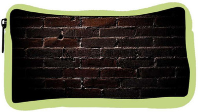 

Snoogg Eco Friendly Canvas Bricks Wall Designer Student Pen Pencil Case Coin Purse Pouch Cosmetic Makeup Bag (GREEN) Pouch(Multicolor)