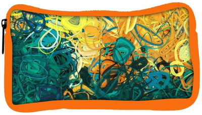 

Snoogg Eco Friendly Canvas Scribble Art Student Pen Pencil Case Coin Purse Pouch Cosmetic Makeup Bag (ORANGE) Pouch(Multicolor)