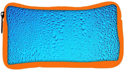 

Snoogg Eco Friendly Canvas Blue Water Drops Designer Student Pen Pencil Case Coin Purse Pouch Cosmetic Makeup Bag (ORANGE) Pouch(Multicolor)