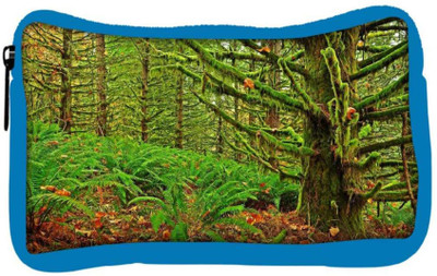 

Snoogg Eco Friendly Canvas Green Branched Tree Designer Student Pen Pencil Case Coin Purse Pouch Cosmetic Makeup Bag (BLUE) Pouch(Multicolor)