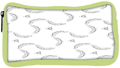 

Snoogg Eco Friendly Canvas Grey Germs Designer Student Pen Pencil Case Coin Purse Pouch Cosmetic Makeup Bag (GREEN) Pouch(Multicolor)