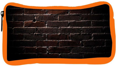 

Snoogg Eco Friendly Canvas Bricks Wall Designer Student Pen Pencil Case Coin Purse Pouch Cosmetic Makeup Bag (ORANGE) Pouch(Multicolor)