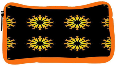 

Snoogg Eco Friendly Canvas Yellow Floral Designer Student Pen Pencil Case Coin Purse Pouch Cosmetic Makeup Bag (ORANGE) Pouch(Multicolor)